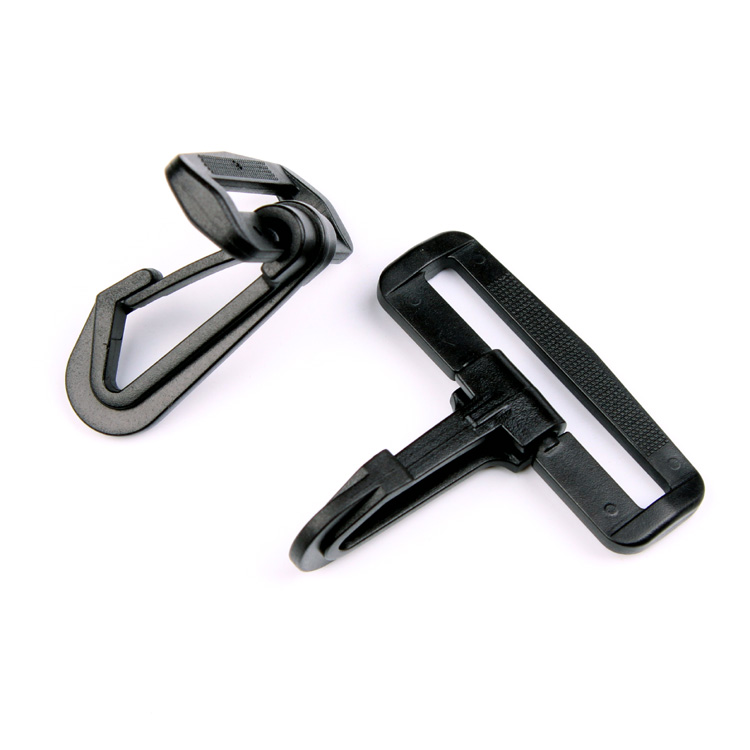 扣具塑料 環(huán)保POM材質 黑色旋轉鉤扣 廠家生產批發(fā)滿千包郵